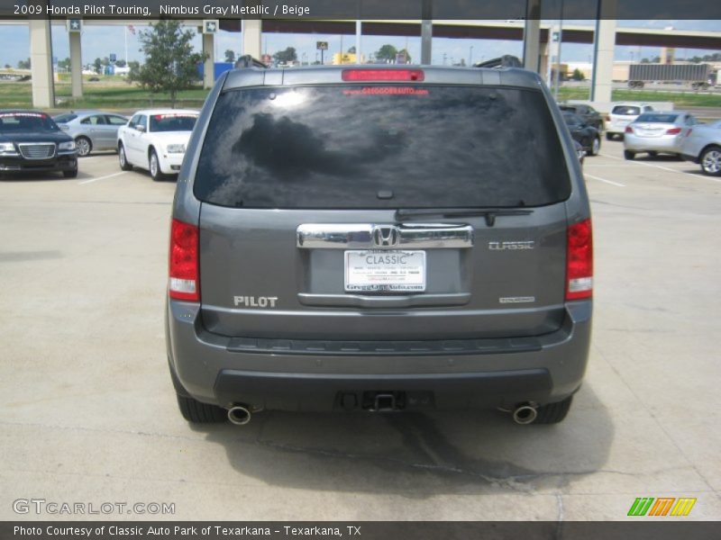 Nimbus Gray Metallic / Beige 2009 Honda Pilot Touring