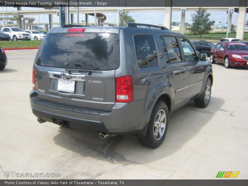 Nimbus Gray Metallic / Beige 2009 Honda Pilot Touring