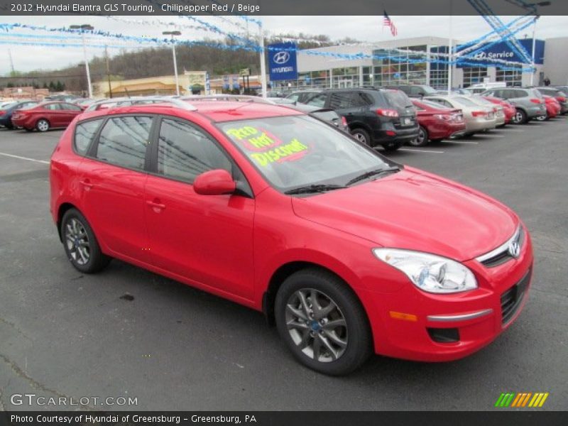 Chilipepper Red / Beige 2012 Hyundai Elantra GLS Touring