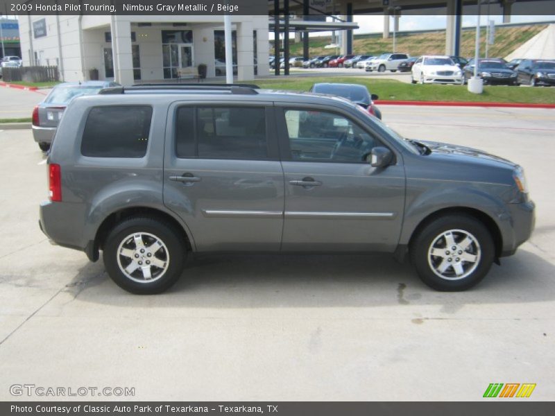 Nimbus Gray Metallic / Beige 2009 Honda Pilot Touring