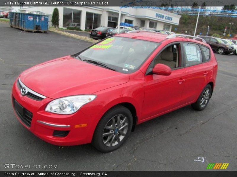 Chilipepper Red / Beige 2012 Hyundai Elantra GLS Touring