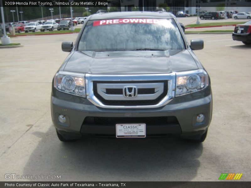 Nimbus Gray Metallic / Beige 2009 Honda Pilot Touring