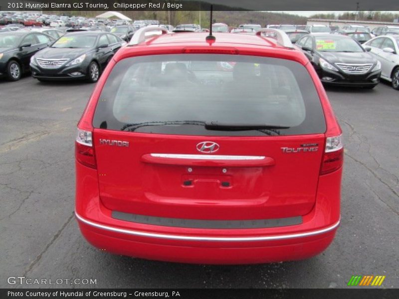 Chilipepper Red / Beige 2012 Hyundai Elantra GLS Touring