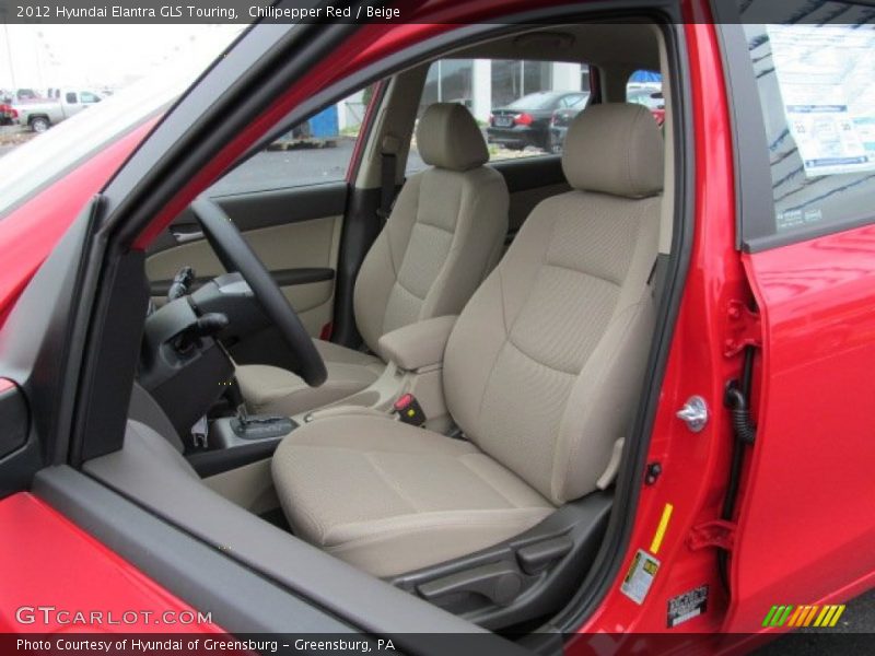 Chilipepper Red / Beige 2012 Hyundai Elantra GLS Touring