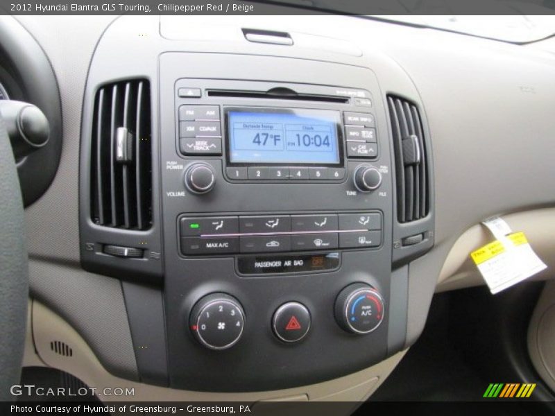 Chilipepper Red / Beige 2012 Hyundai Elantra GLS Touring