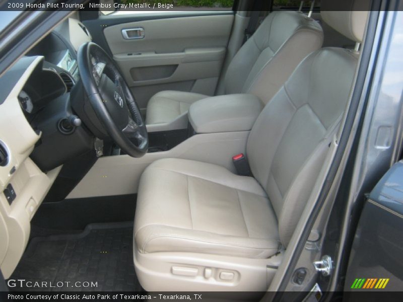 Nimbus Gray Metallic / Beige 2009 Honda Pilot Touring