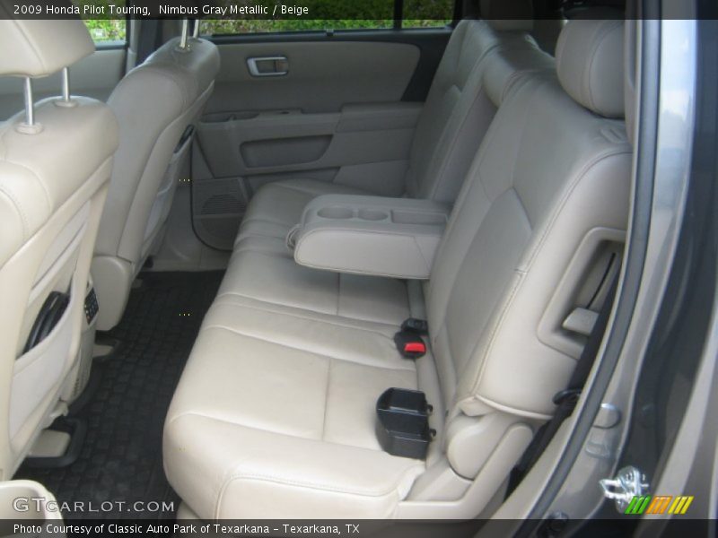 Nimbus Gray Metallic / Beige 2009 Honda Pilot Touring