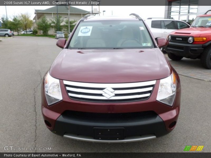 Cranberry Red Metallic / Beige 2008 Suzuki XL7 Luxury AWD