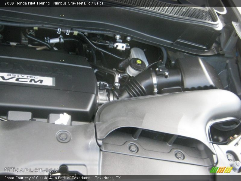 Nimbus Gray Metallic / Beige 2009 Honda Pilot Touring