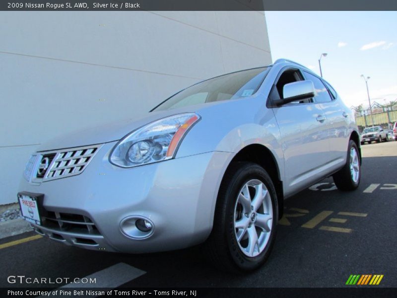 Silver Ice / Black 2009 Nissan Rogue SL AWD