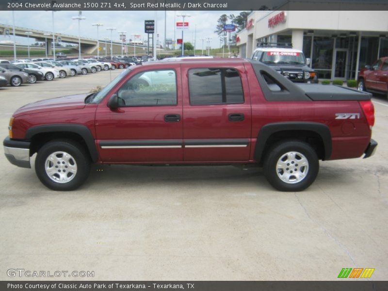 Sport Red Metallic / Dark Charcoal 2004 Chevrolet Avalanche 1500 Z71 4x4