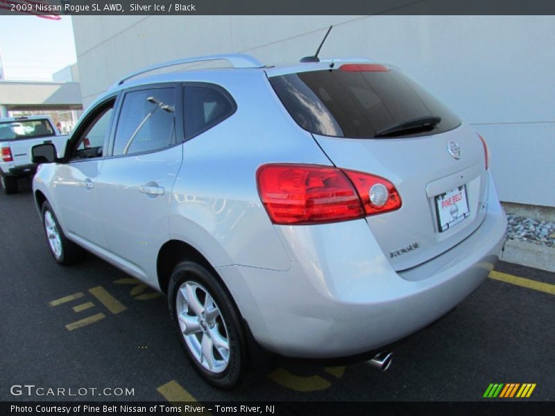 Silver Ice / Black 2009 Nissan Rogue SL AWD