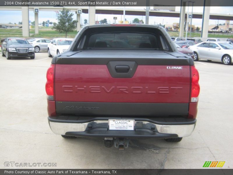 Sport Red Metallic / Dark Charcoal 2004 Chevrolet Avalanche 1500 Z71 4x4