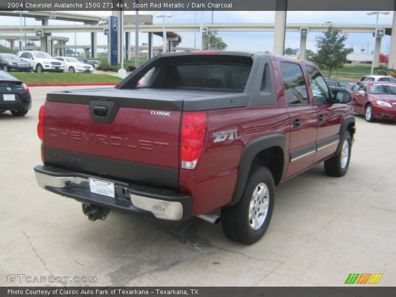 Sport Red Metallic / Dark Charcoal 2004 Chevrolet Avalanche 1500 Z71 4x4