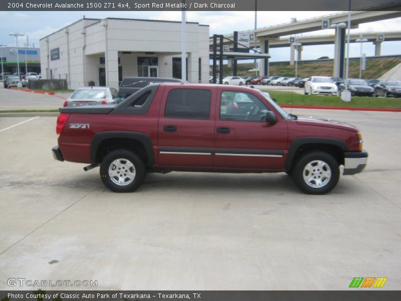 Sport Red Metallic / Dark Charcoal 2004 Chevrolet Avalanche 1500 Z71 4x4