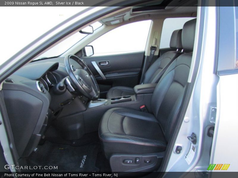 Silver Ice / Black 2009 Nissan Rogue SL AWD