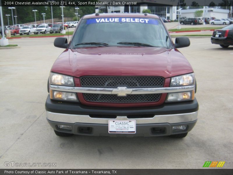 Sport Red Metallic / Dark Charcoal 2004 Chevrolet Avalanche 1500 Z71 4x4