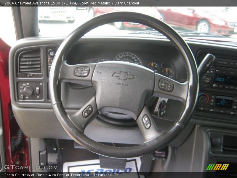 Sport Red Metallic / Dark Charcoal 2004 Chevrolet Avalanche 1500 Z71 4x4