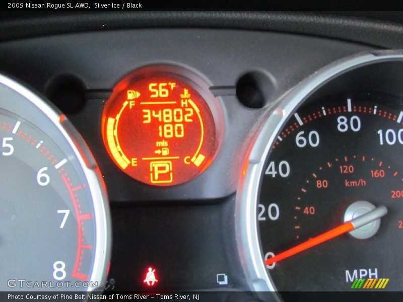 Silver Ice / Black 2009 Nissan Rogue SL AWD