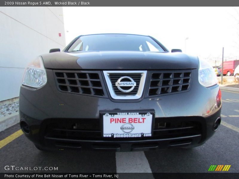 Wicked Black / Black 2009 Nissan Rogue S AWD