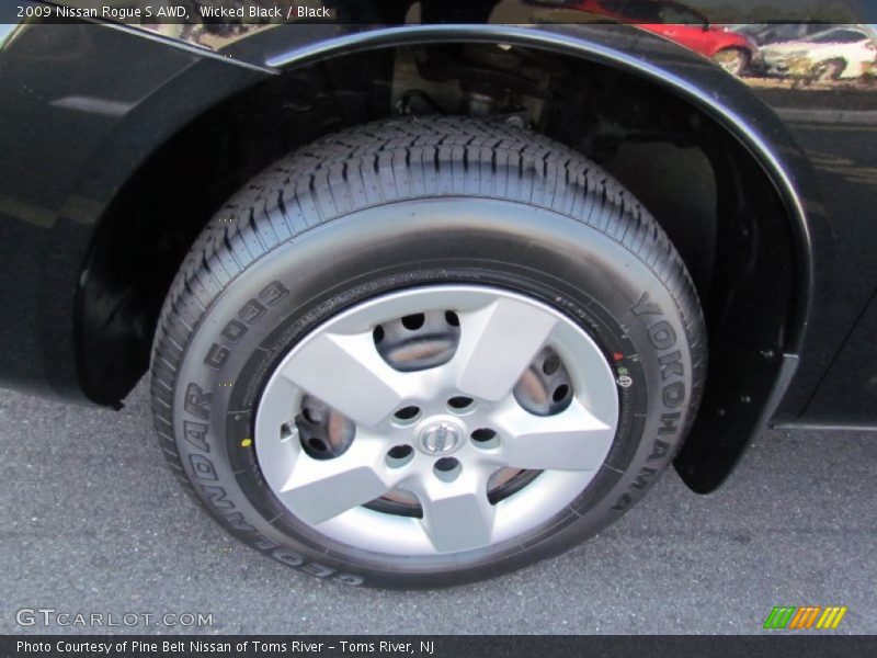 Wicked Black / Black 2009 Nissan Rogue S AWD
