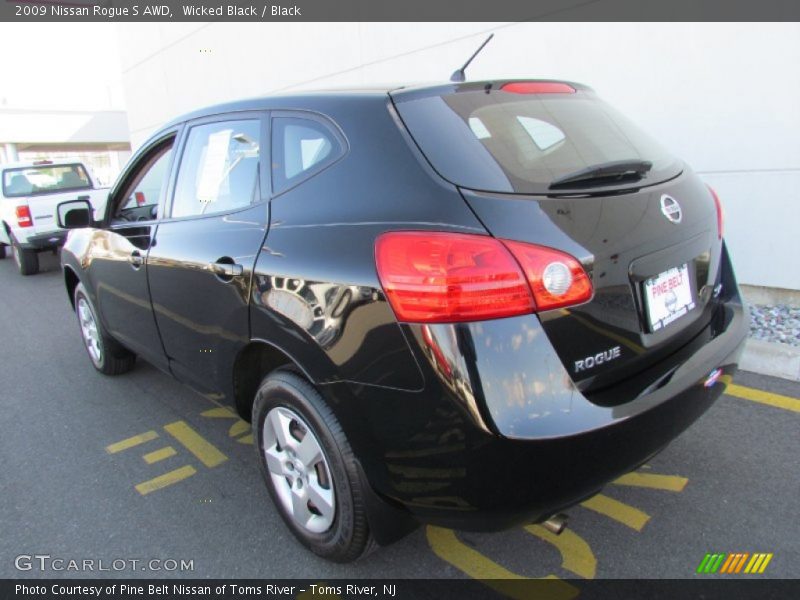 Wicked Black / Black 2009 Nissan Rogue S AWD