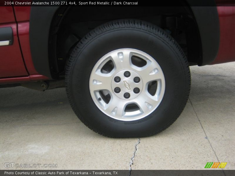 Sport Red Metallic / Dark Charcoal 2004 Chevrolet Avalanche 1500 Z71 4x4
