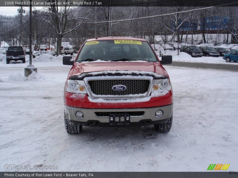 Bright Red / Tan 2006 Ford F150 Lariat SuperCab 4x4