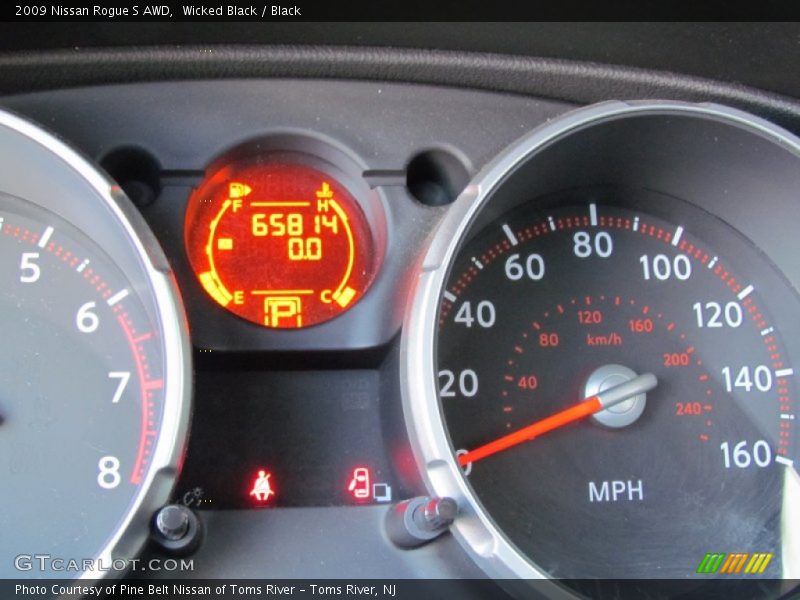 Wicked Black / Black 2009 Nissan Rogue S AWD