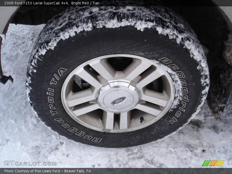 Bright Red / Tan 2006 Ford F150 Lariat SuperCab 4x4