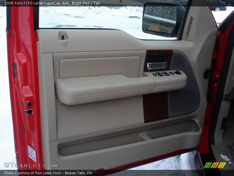 Bright Red / Tan 2006 Ford F150 Lariat SuperCab 4x4