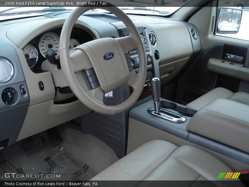 Bright Red / Tan 2006 Ford F150 Lariat SuperCab 4x4