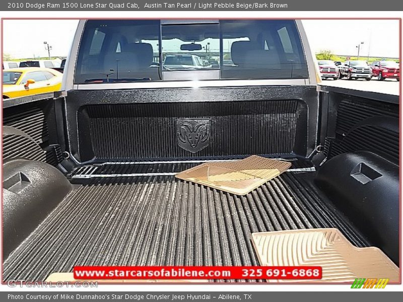 Austin Tan Pearl / Light Pebble Beige/Bark Brown 2010 Dodge Ram 1500 Lone Star Quad Cab