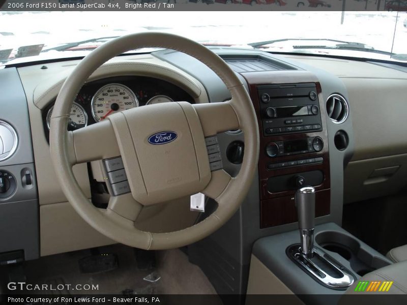 Bright Red / Tan 2006 Ford F150 Lariat SuperCab 4x4