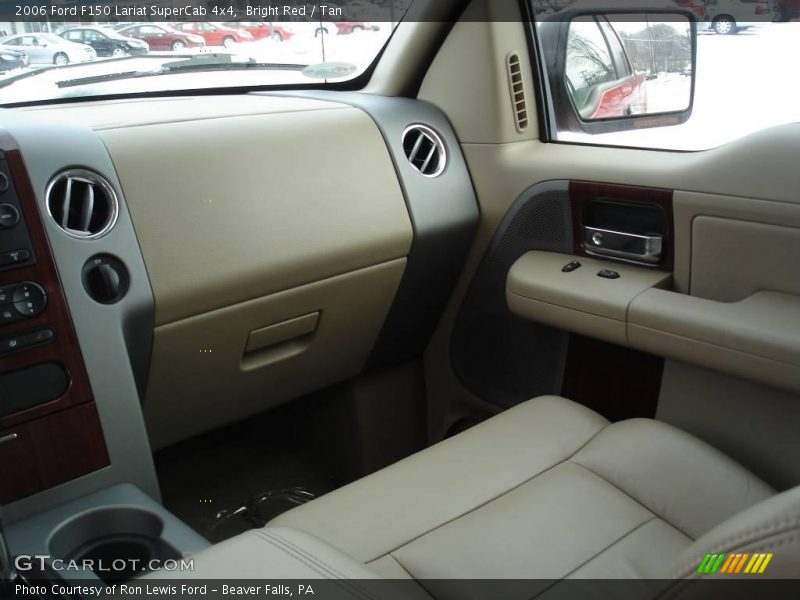 Bright Red / Tan 2006 Ford F150 Lariat SuperCab 4x4