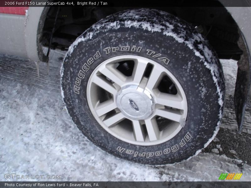 Bright Red / Tan 2006 Ford F150 Lariat SuperCab 4x4