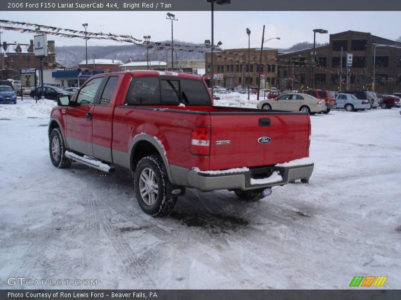 Bright Red / Tan 2006 Ford F150 Lariat SuperCab 4x4