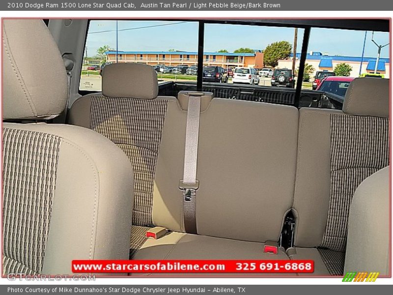 Austin Tan Pearl / Light Pebble Beige/Bark Brown 2010 Dodge Ram 1500 Lone Star Quad Cab
