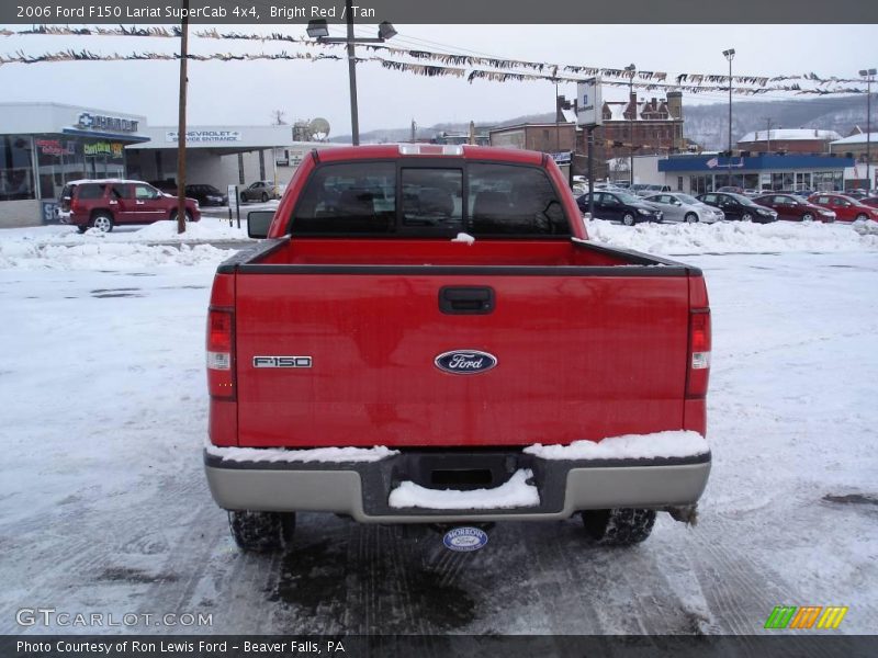 Bright Red / Tan 2006 Ford F150 Lariat SuperCab 4x4