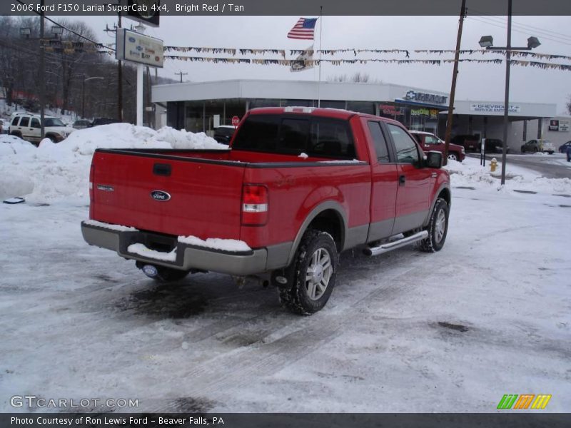 Bright Red / Tan 2006 Ford F150 Lariat SuperCab 4x4