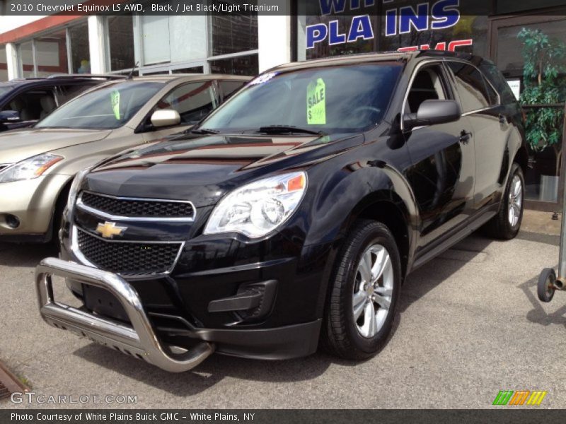 Black / Jet Black/Light Titanium 2010 Chevrolet Equinox LS AWD