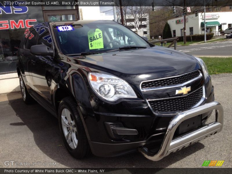 Black / Jet Black/Light Titanium 2010 Chevrolet Equinox LS AWD