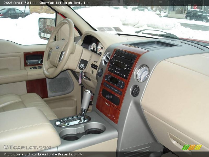 Bright Red / Tan 2006 Ford F150 Lariat SuperCab 4x4