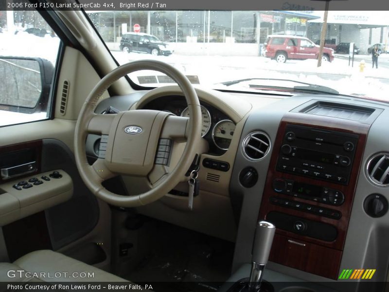 Bright Red / Tan 2006 Ford F150 Lariat SuperCab 4x4