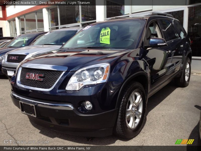 Deep Blue Metallic / Light Titanium 2009 GMC Acadia SLT