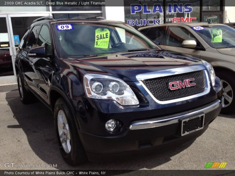 Deep Blue Metallic / Light Titanium 2009 GMC Acadia SLT