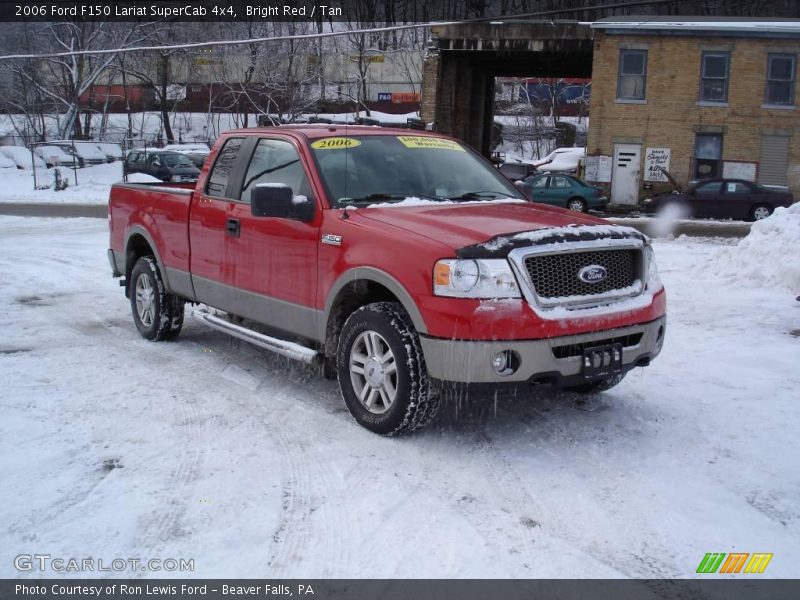 Bright Red / Tan 2006 Ford F150 Lariat SuperCab 4x4