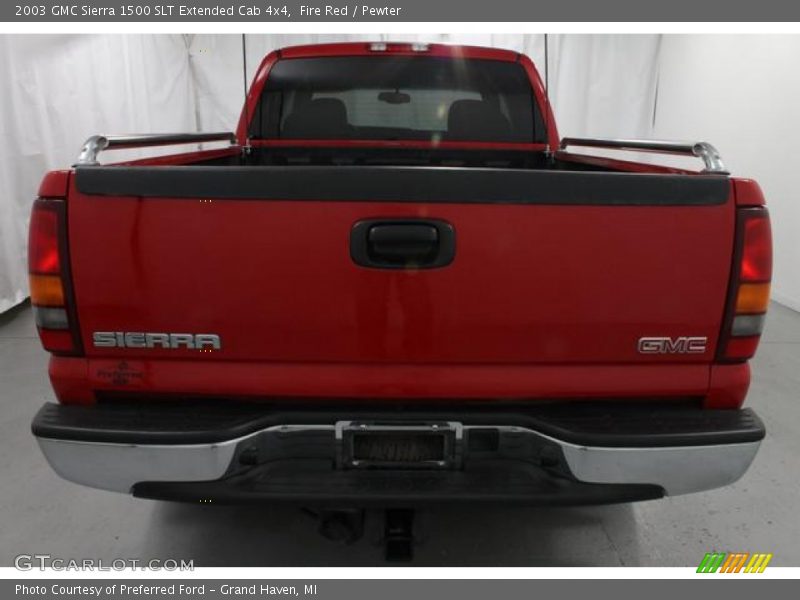 Fire Red / Pewter 2003 GMC Sierra 1500 SLT Extended Cab 4x4