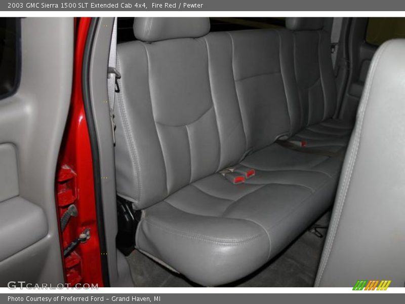 Fire Red / Pewter 2003 GMC Sierra 1500 SLT Extended Cab 4x4