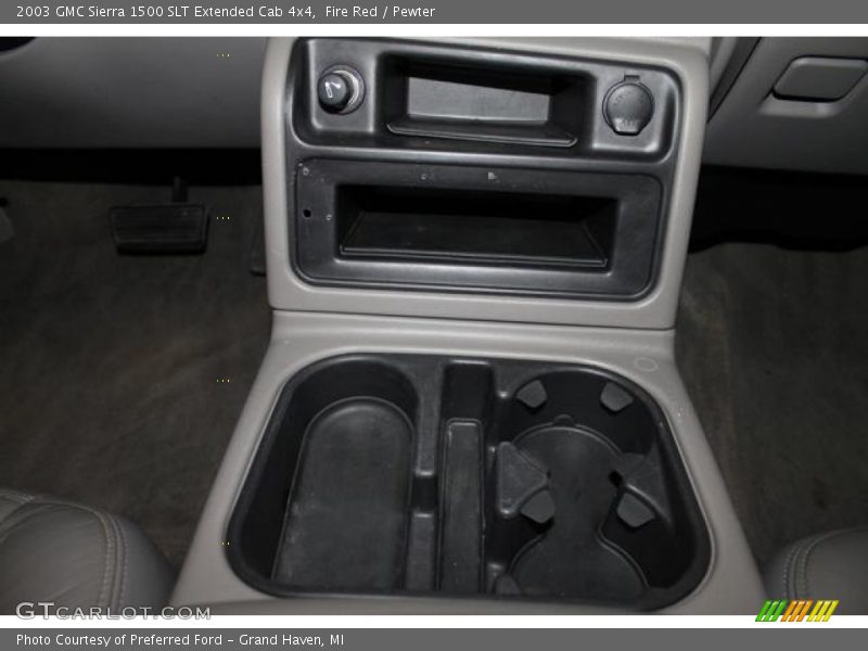 Fire Red / Pewter 2003 GMC Sierra 1500 SLT Extended Cab 4x4